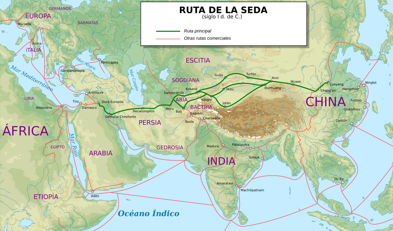 Silk_Road_in_the_I_century_AD_-_es.svg
